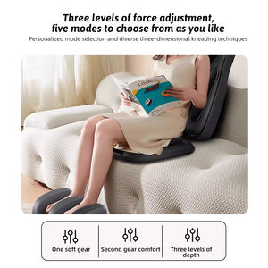 Masajeador de cuello de vibración eléctrica Shiatsu 2025 con calor y presión de aire, colchón de masaje de espalda plegable para aplicación corporal - Product Image 5