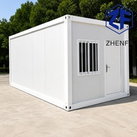 Maison conteneur modulaire à assemblage rapide, structure en acier galvanisé de 10 pieds pour abri d'urgence