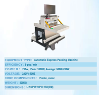Machine d'emballage automatique pour le commerce électronique, machine d'emballage de sacs de coursier pour entrepôt, machine de scellage automatique de colis express pour l'industrie logistique