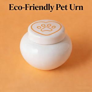 Urna <span class=keywords><strong>Funeraria</strong></span> de Cerámica de Lujo para Mascotas, Recipiente Conmemorativo de Resina de Alta Calidad, Tanque de Almacenamiento de Cenizas para Perros y Gatos, Ataúd y Urna para Gatos - Product Image 1