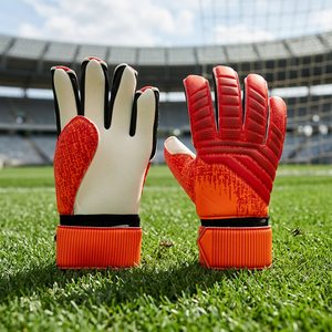 Gants de gardien de but de football en mousse de latex allemande douce et confortable, personnalisables en gros, protection des doigts, haute qualité - Product Image 3
