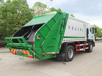Camion à ordures compacteur Dongfeng Dolica au gaz naturel, châssis D9, 12 m³
