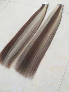 Extensions de cheveux à bandes adhésives Ombre Piano Balayage 100% cheveux humains vierges, cuticules alignées, meilleure qualité vietnamienne - Product Image 3