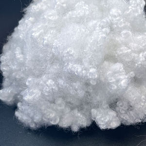 Oeko Tetex 100 Chứng Nhận Grs tái sinh 3D 64Mm Hcs Trắng <span class=keywords><strong>Polyester</strong></span> Staple Sợi <span class=keywords><strong>7D</strong></span> <span class=keywords><strong>Polyfill</strong></span> Teddy Bear Nhồi Điền Quay - Product Image 1