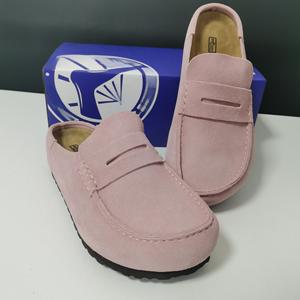 Mule Loafers Stile Birkenstock, Unisex, Retro Casual in Camoscio Opaco con Logo Inciso, Ciabatte Estive e Autunnali da Esterno - Product Image 5