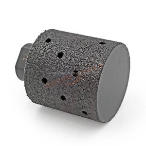 Vente en gros 2 "pouces 50mm M14 5/8 Roue de tambour de polissage diamantée brasée sous vide <span class=keywords><strong>pour</strong></span> meulage de trous de comptoir en <span class=keywords><strong>pierre</strong></span> de <span class=keywords><strong>marbre</strong></span> de granit - Product Image 3
