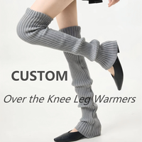 Chaussettes pour femmes, extra longues, respirantes, en tricot côtelé épais, chauffe-jambes, chaussettes hautes pour bottes, pour l'automne et l'hiver, usage quotidien