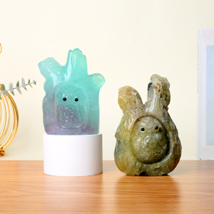 Figuras de Búho de Cristal Hechas a Mano con Piedras Naturales Curativas, Diseño Nuevo, para Decoración - Product Image 5