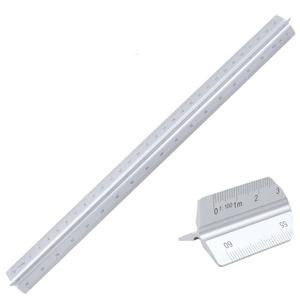 Regla <span class=keywords><strong>Triangular</strong></span> Arquitectónica de Acero Inoxidable y Aluminio de 3 Lados, Personalizada de Fábrica, con Escala Métrica - Product Image 5