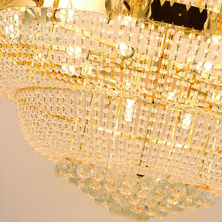European Style Indoor Decoration Custom Fixture Hotel Villa Church Luxury Crystal Chandelier