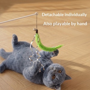JiaBei Popular Smart Cat Toy Pet Self-Entertainment Gadget Wholesale Sensor Cat Turntable Electric Cat Teaser - Product Image 2