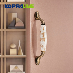 Koppalive Retro Solid Brass Dresser Drawer Pull Kitchen Cabinet <strong>Door</strong> <strong>Handle</strong> Antique Bronze <strong>Ceramic</strong> Furniture <strong>Handles</strong> - Product Image 6