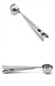 DFC0330 Cuchara Medidora 2 en 1 de Acero Inoxidable de 1 Cucharadita con Clip para Bolsas, para Café y Té, DFC0330 Cuchara y Clip - Product Image 6