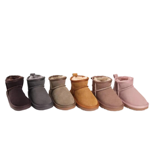 Nouvelles bottes de neige chaudes et antidérapantes pour femme, en fourrure de mouton intégrée, à tige basse, imperméables, pour l'automne/hiver 2026 - Product Image 3