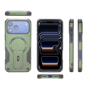 Funda Magnética <span class=keywords><strong>Invisible</strong></span> con Soporte, Carcasa Rígida Mate, Carga Inalámbrica, Protección Anticaídas para iPhone 17 Air, 17, 16, 16e, 15, 14, 13, 12 Pro Max - Product Image 2