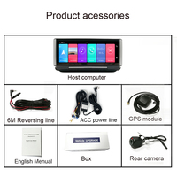 Junsun — caméra de tableau de bord, 6.86 pouces, Android 8.1, 4G, ADAS, navigation gps, dvr, avec capteur g, moniteur de stationnement, cartes gratuites, Europe et France