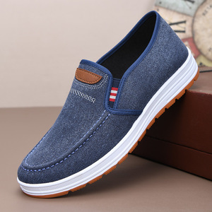 Zapatillas casuales de lona transpirables estilo Pekín antiguo para <span class=keywords><strong>hombre</strong></span>, de suela blanda, tipo papá, con patrón sólido y forro de algodón para primavera, de <span class=keywords><strong>outlet</strong></span> de fábrica. - Product Image 4