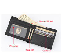 Dompet kulit asli pria, kminimalist minimalis bermerek mewah kualitas tinggi