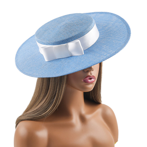 Yeni tatil moda Fascinator şapka Deluxe ilmek Sinamay kilise şapka kadınlar için yeni Hairnet hediye parti dans dekorasyon - Product Image 3