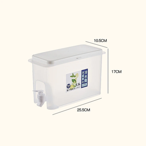Jarra de Agua Fría con Grifo, Dispensador de Bebidas, Jarra de Agua de 3.5L, Contenedor de Jugo y Limonada, Jarra para Refrigerador y Cocina - Product Image 6