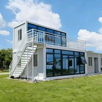 Nouvelle Tendance 2026 : Maison Conteneur Modulaire Amovible Style Ferme, Préfabriquée, Taille Personnalisable, Utilisation Supermarché et Hôtel
