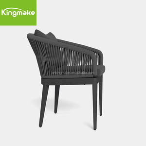 Sillas modernas de aluminio para Patio, muebles de exterior para cafetería, silla de cuerda para Hotel al aire libre, Diva, sillón de alta costura para jardín - Product Image 4