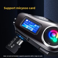 Casque de moto Q58MAX Dual-Core pour casque 5.3, interphone 500M, partage de musique, radio FM, lecteur MP3 sur carte TF, IPX-6