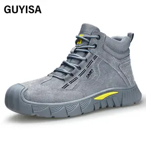 GUYISA-Marke Winter-OEM warme Sicherheitsstiefel europäischer Standard Stahlzehe Herren-Arbeitsstiefel