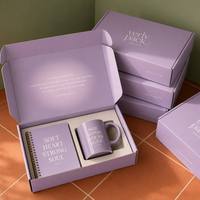 Cajas de Envío de Cartón Personalizables, Embalaje Corrugado para Pequeñas Empresas, Impresión de Logotipo al por Mayor, Cajas de Embalaje Kraft Marrón y Blanco