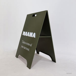 Panneau debout extérieur rue Support de sol extérieur personnalisé Panneau avec logo d'entreprise Panneau pliant à un cadre Panneau de trottoir Panneau d'affichage - Product Image 4