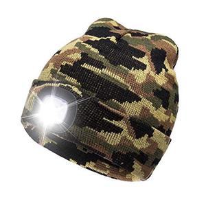 Gorro de lana con batería de larga duración, con luz Led, para exteriores - Product Image 3