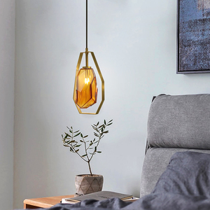 Nuevo diseño de fábrica precio al por mayor de vidrio colgante luces candelabro de cristal para comedor casa - Product Image 2