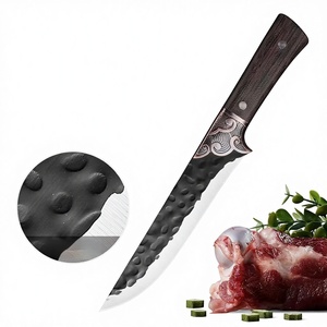 <span class=keywords><strong>Couteau</strong></span> à viande mongol manuel Sharp avec lame en acier haute dureté et manche en bois pour l'abattage de porcs et de moutons, série 5Cr - Product Image 1