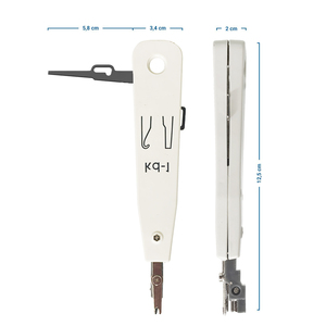 Pince à sertir de type 110 pour insertion et coupe, outil d'impact pour câbles réseau RJ45 et perforation de cuir - Product Image 2