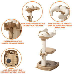 Support de bain pour bébé, support de douche pour bébé avec <span class=keywords><strong>base</strong></span> antidérapante, aide à la douche portable avec support de douche pour nourrisson - Product Image 2