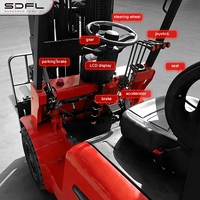 Chariot élévateur électrique monté sur camion, autoportant, portable, pour le déchargement de conteneurs et la manutention de matériaux de construction