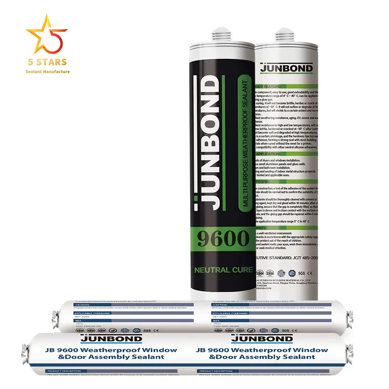 Sellador de silicona para construcción, adhesivo multifuncional de 300Ml, de secado rápido, Neutral, 100%