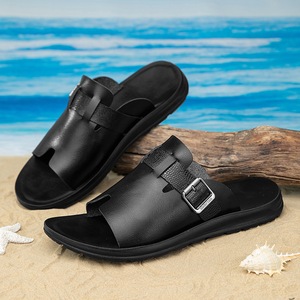 Sandalias de Hombre con Punta Abierta y Parte Superior de Cuero PU, Antideslizantes, para Caminar en la Playa en Verano, con Plantilla, Precio de Descuento, Gran Venta en África - Product Image 6