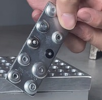 Rivets à pincer pliables en aluminium pleine longueur 7/16" 5/16 avec joint EPDM, étanches, pour fixation à trois volets, fournis directement par l'usine