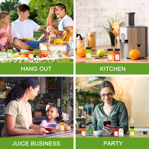 Custom Logo Printing Label 2oz 4oz PET Plastic Juice <strong>Bottle</strong> <strong>With</strong> <strong>Cap</strong>. <strong>60ml</strong> 120ml Square Juice <strong>Bottles</strong> <strong>With</strong> Tamper Evident <strong>Cap</strong> - Product Image 6