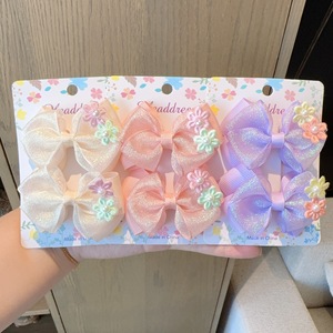 Fermaglio per Capelli Luminoso a Forma di Fiore in Plastica per Ragazze, Dolce Accessorio per Capelli a Fiocco Stile Cartone Animato per Adolescenti, Ritorno a Scuola - Product Image 3