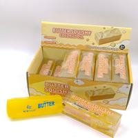 Jouet anti-stress souple en forme de beurre, à récupération lente, en vaseline et huile de coco, pour jeu sensoriel, coffret de présentation pour boutique