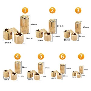 Bisagra para Muebles de Acero de 2 mm, Montaje Empotrado, Oculta, Cilíndrica, Simple, Recta, Plegable - Product Image 4