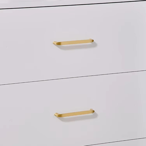 Poignées en laiton massif poignée de meubles en or moderne quincaillerie pour armoires de cuisine poignées de porte de placard commode armoire boutons de tiroir - Product Image 5