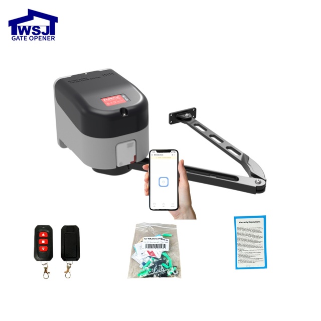 Industrial Heavy Duty Swing Gate Motor 24V DC Waterproof with Remote Control Self-Locking for Villa Doors