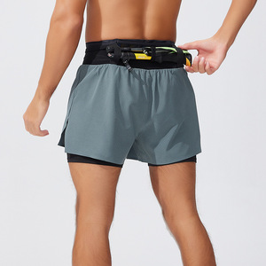 Pantalones Cortos Deportivos de Doble Capa con Múltiples Bolsillos para Hombre, para Maratón, Fitness, Baloncesto y Senderismo al Aire Libre - Product Image 3