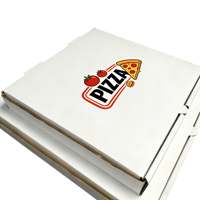 Boîte à pizza en carton ondulé écologique SP4052 33x33cm, forme personnalisée avec logo, boîte d'emballage pour pizza de 13 pouces pour la livraison à emporter