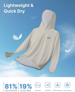 Traje de Pesca con Capucha y Protección Solar UPF 50+ Personalizado con Logotipo, Poliéster y Spandex, Elástico en 4 Direcciones, Ligero, para Pescadores - Product Image 4