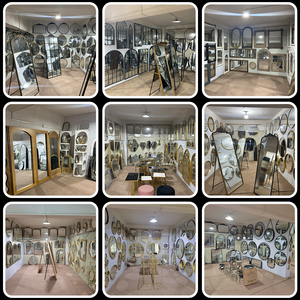 BOLIDE Custom-designed Retro-style Polyurethane Framed 4mm Thick Irregular Shape Durable <strong>Lightweight</strong> European Style Wall <strong>Mirror</strong> - Product Image 2