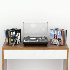 Premium Clair Acrylique LP Disque Vinyle <span class=keywords><strong>Dvd</strong></span> Cd Présentoir Stand Supports De Stockage Vinyle Record Rack pour La Décoration De La Maison - Product Image 5
